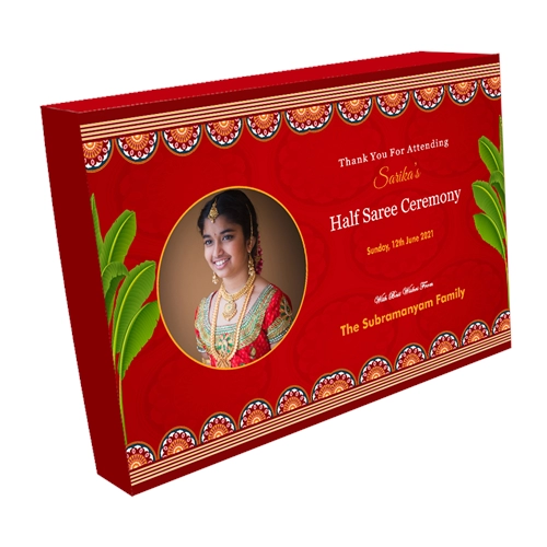 Half Saree Return Gift Box 6 + 1 Compartments